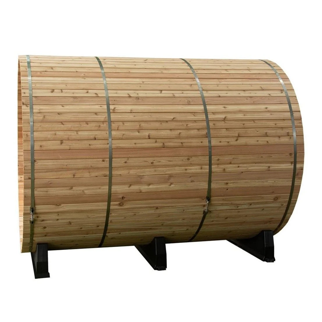 Almost Heaven Charleston Barrel Sauna – 4 Person with Porch