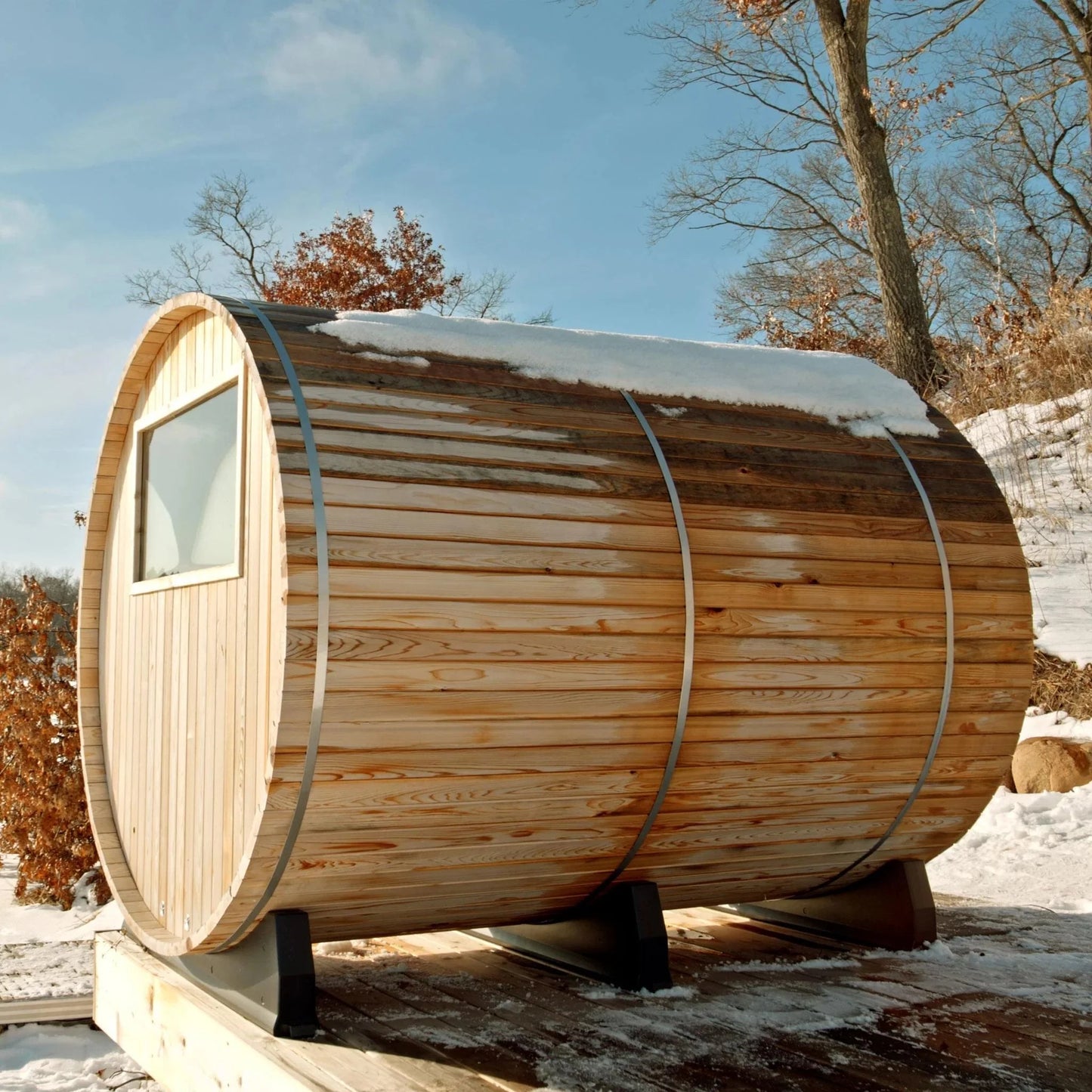 Almost Heaven Huntington Barrel Sauna – 4 to 6 Person