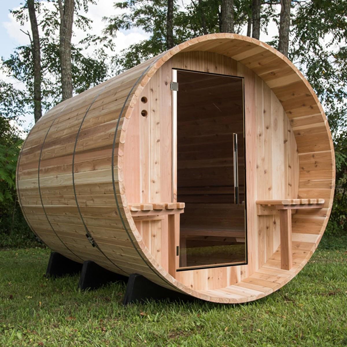 Almost Heaven Huntington Barrel Sauna – 4 to 6 Person
