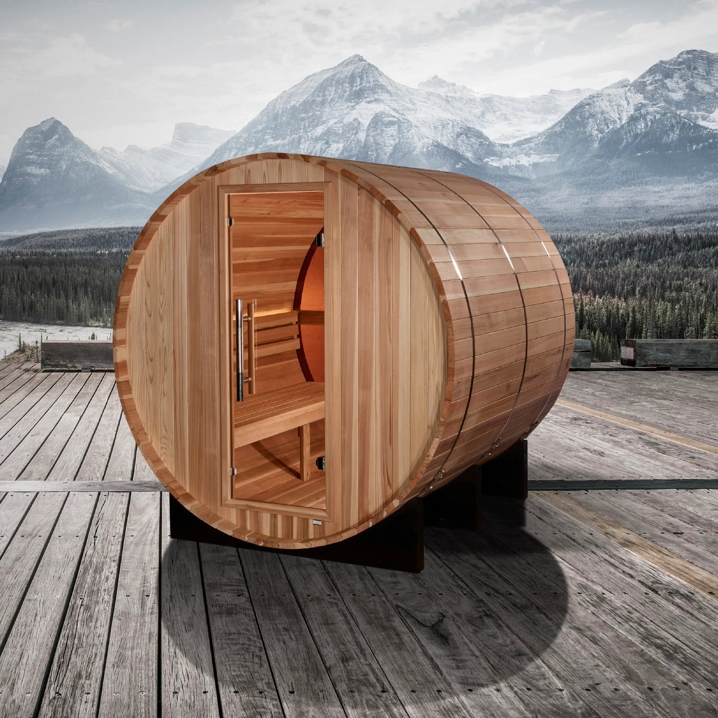 Golden Designs Zurich Barrel Sauna – 4 Person