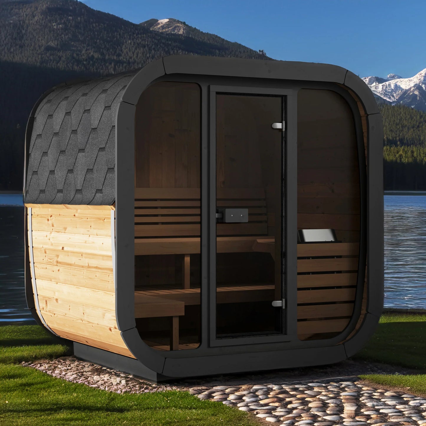 SaunaLife CL5G Outdoor Cube Sauna – 4 Person