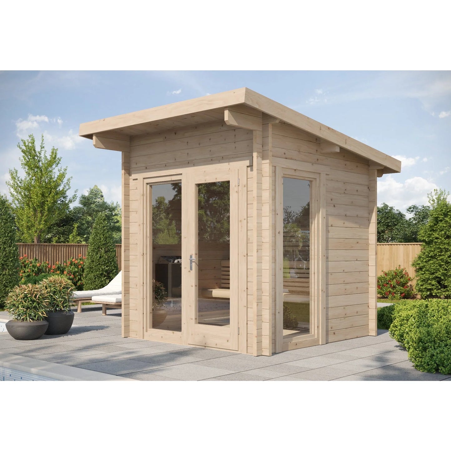 SaunaLife G4 Outdoor Modular Sauna – 6 Person