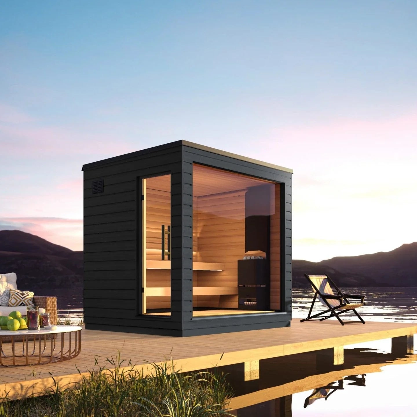 SaunaLife G6 Outdoor Sauna Cabin – 5 Person