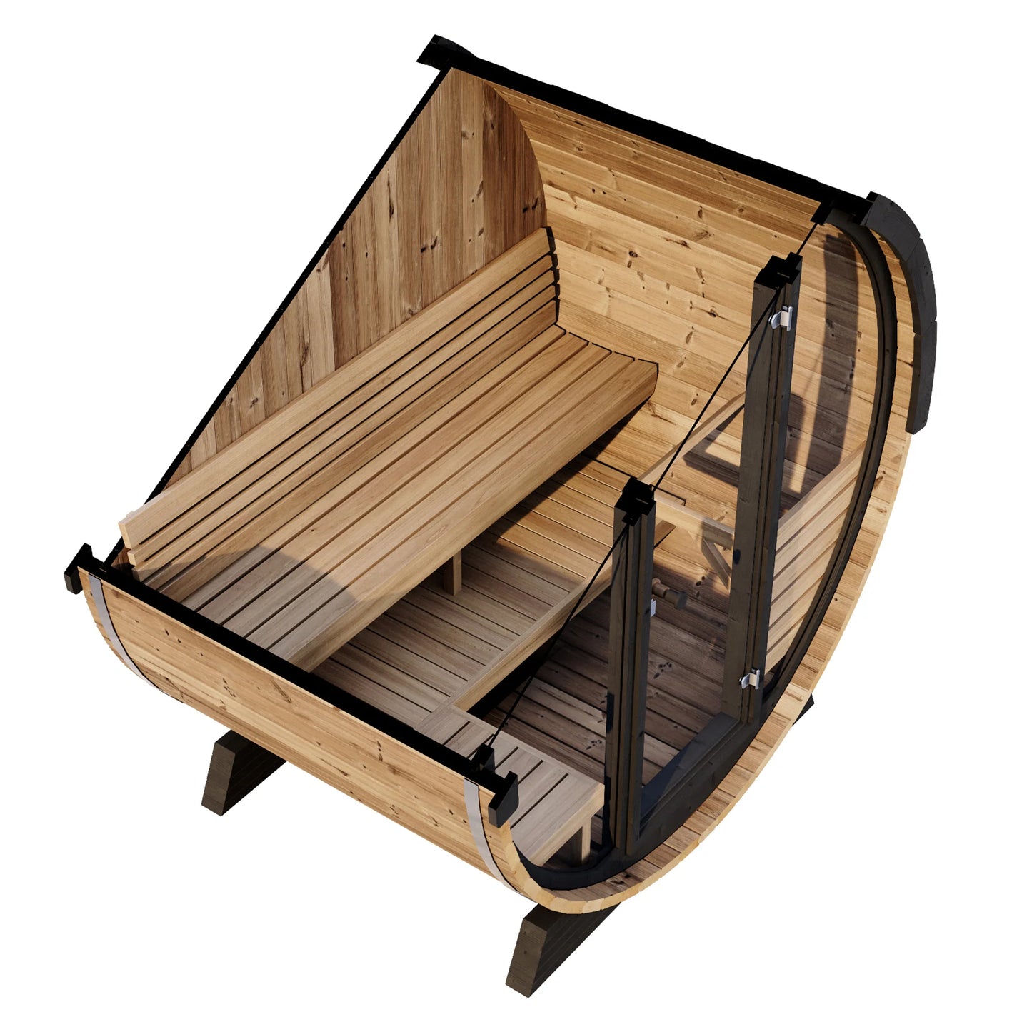SaunaLife EE6G Ergo-Series Barrel Sauna – 4 Person