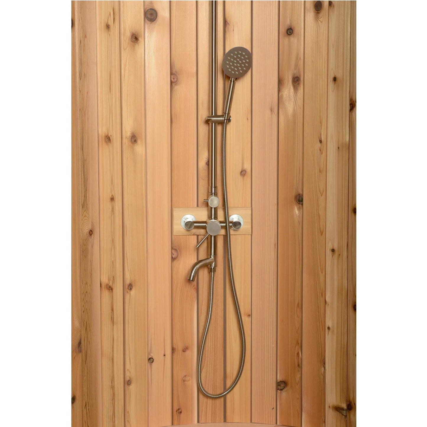 Almost Heaven Ellipse Outdoor Shower – Red Cedar
