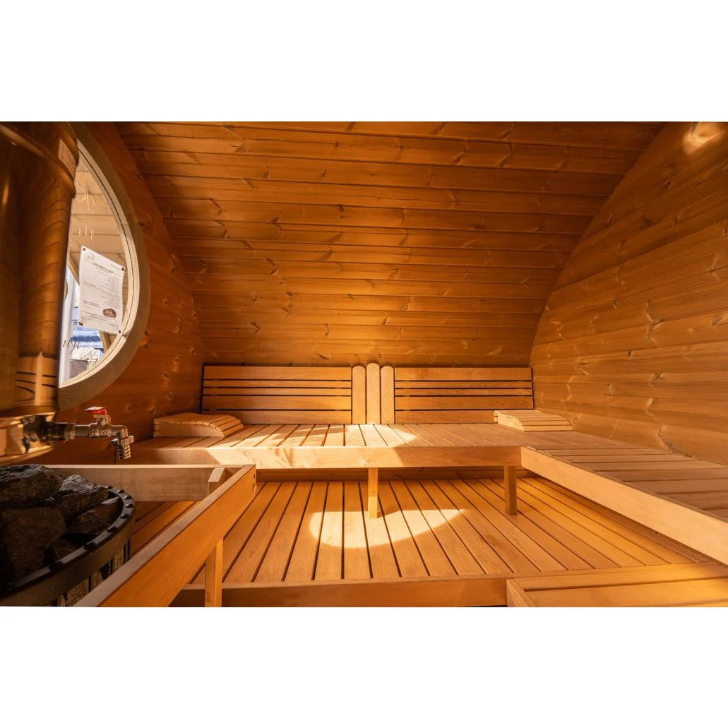 SaunaLife G11 Garden Series Outdoor Sauna – 8 Person