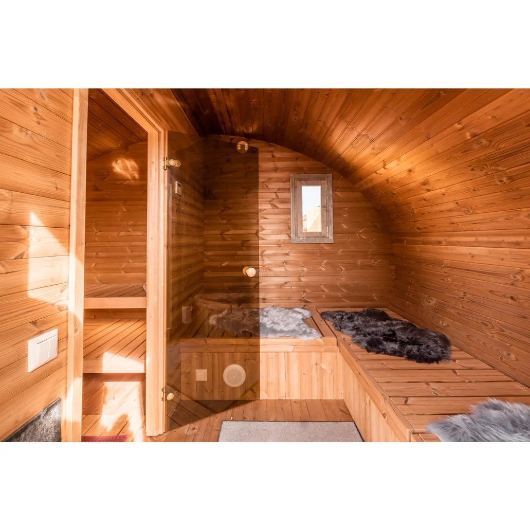 SaunaLife G11 Garden Series Outdoor Sauna – 8 Person