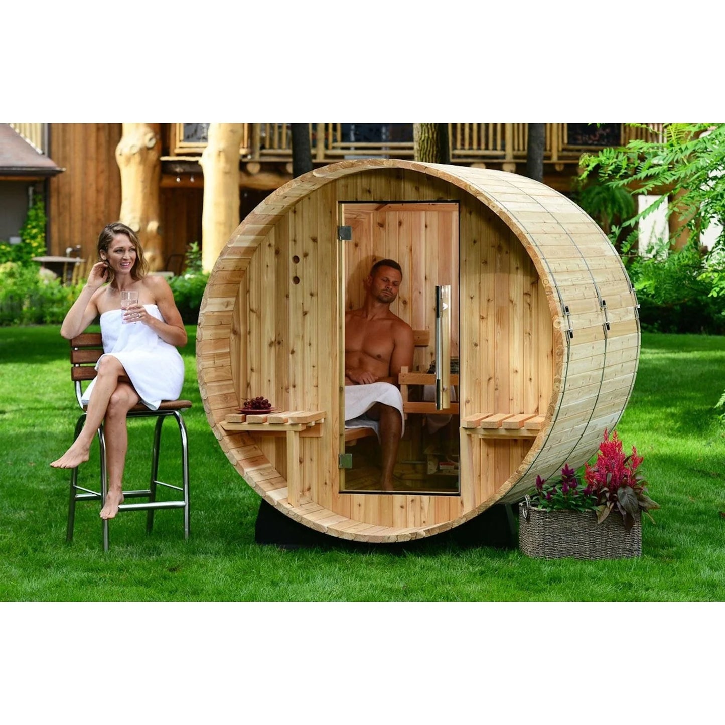Almost Heaven Audra Barrel Sauna – 2 to 4 Person