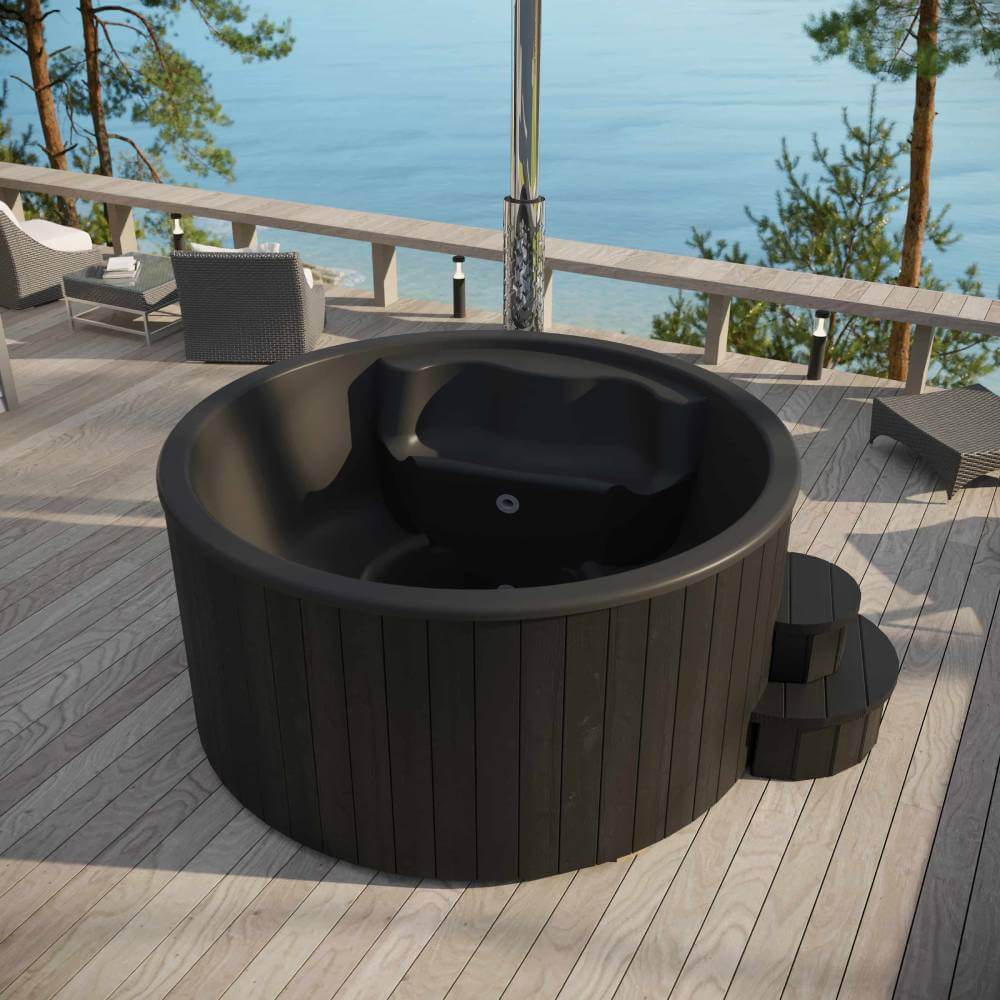 SaunaLife S4 Wood-Burning Hot Tub – 6 Person