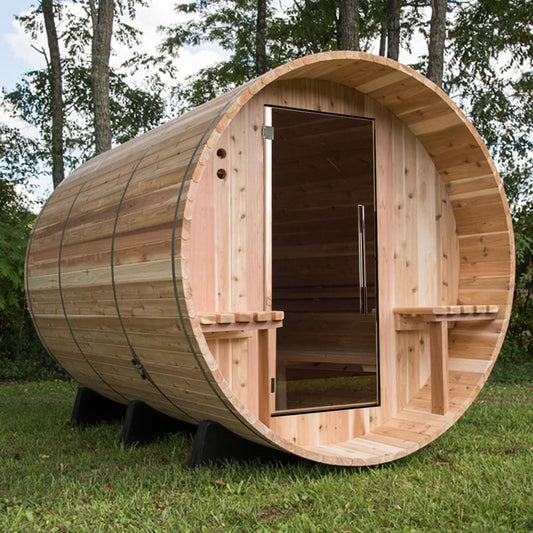 Almost Heaven Huntington Barrel Sauna – 4 to 6 Person